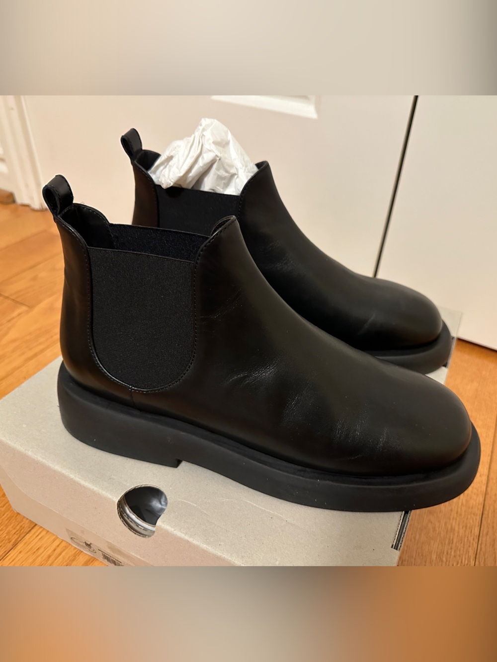 Marsèll Women's Black Gomme Gommello Ankle Boots 39 NEW - Picture 5 of 7
